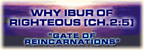 Reason for Ibur of Righteous Souls